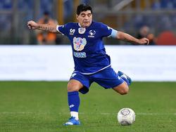 Diego Maradona, hier bei einem Wohltätigkeitsspiel auf Einladung des Papstes