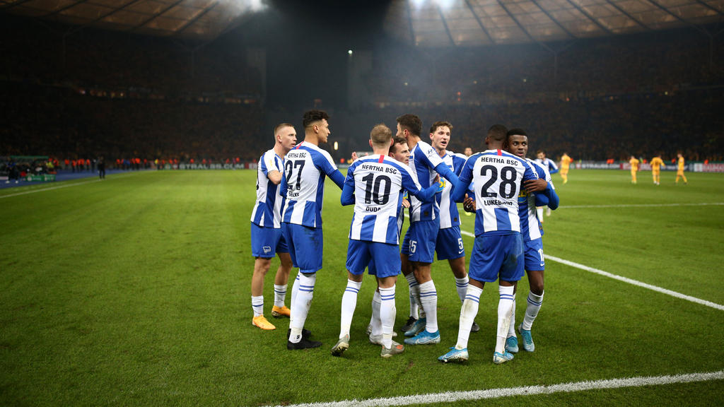 Hertha BSC gewinnt im DFB-Pokal gegen Dynamo Dresden