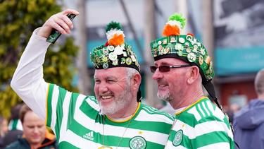 Fans von Celtic Glasgow in Feierstimmung