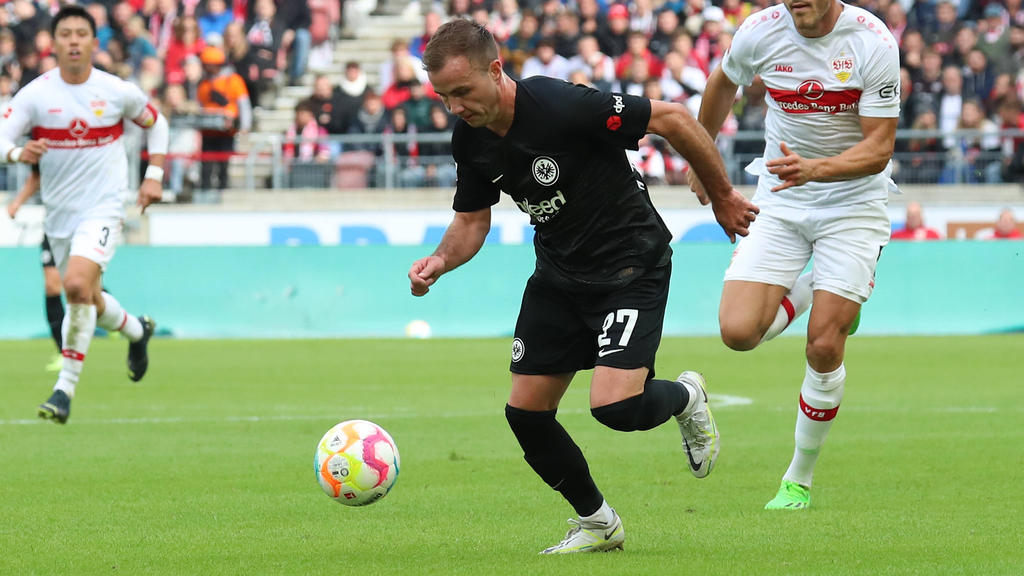 Mario Götze spult bei Eintracht Frankfurt die meisten Kilometer ab Mario Götze spult bei Eintracht Frankfurt die meisten Kilometer ab