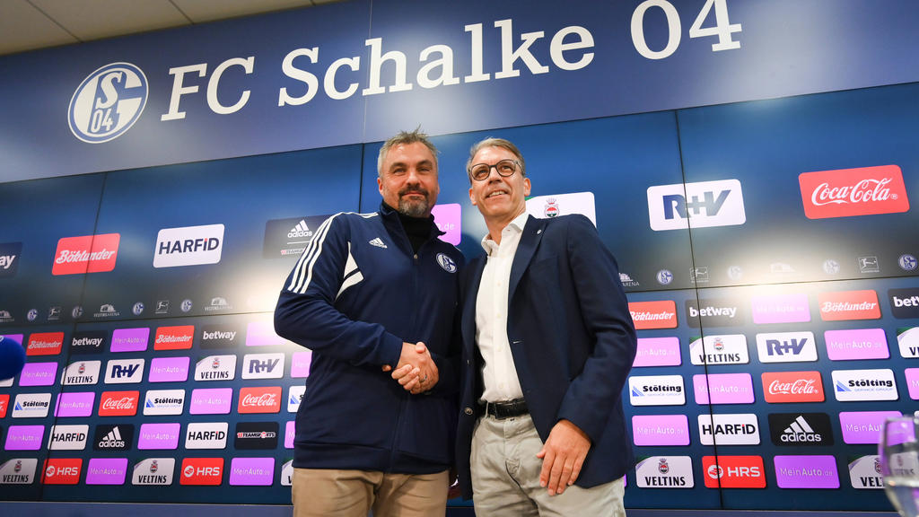Thomas Reis (l.) ist neuer Cheftrainer beim FC Schalke 04