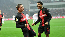 Bayer Leverkusen jubelt über den Sieg gegen Fortuna Düsseldorf
