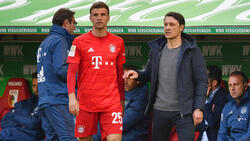 Thomas Müller (l.) war beim FC Bayern unter Niko Kovac (r.) nicht gesetzt