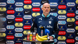 Trainer Stale Solbakken reagierte mit einer Prise Humor