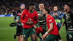 Rafael Leao (l.) ist Transfer-Kandidat beim FC Bayern