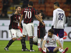 El colombiano Bacca marcó su noveno tanto con el Milan. (Foto: Getty)