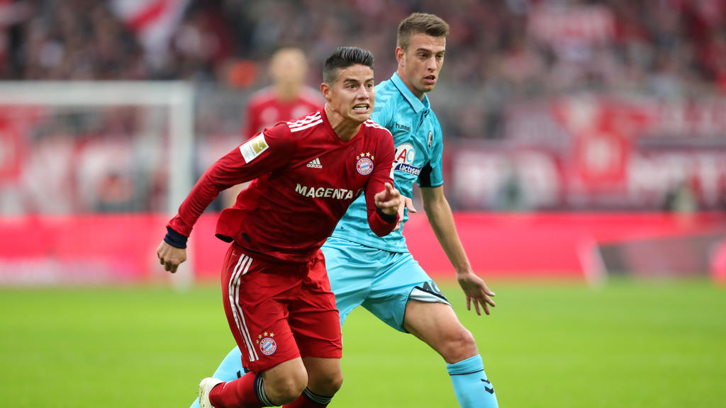 James Rodríguez und der FC Bayern spielten Remis gegen Freiburg