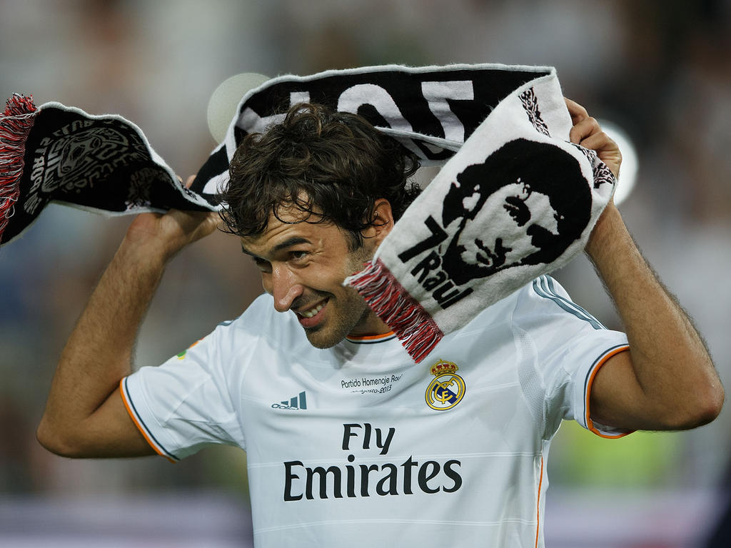 Raúl nach einem Freundschaftsspiel zwischen Real Madrid und seinem aktuellen Verein Al-Sadd