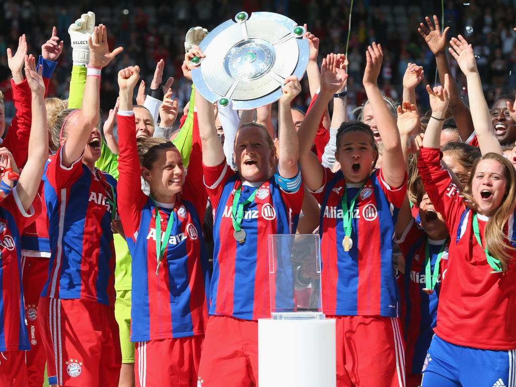 Die Frauen des FC Bayern feierten bereits im Vorjahr die Deutsche Meisterschaft