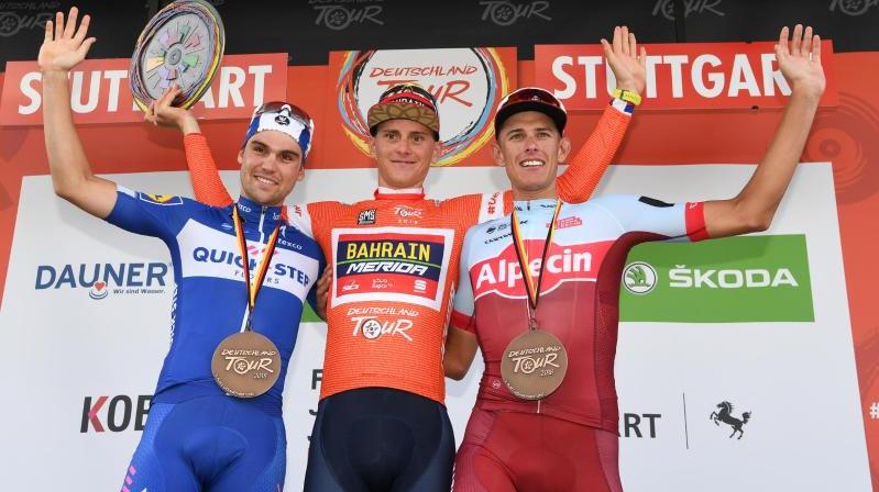 Das Abschlusspodium der Deutschland Tour 2018 Das Abschlusspodium der Deutschland Tour 2018