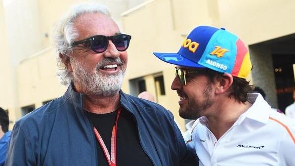 Flavio Briatore und Fernando Alonso verstehen sich noch immer sehr gut Flavio Briatore und Fernando Alonso verstehen sich noch immer sehr gut