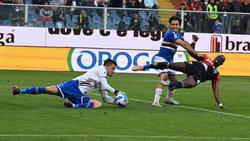 Genoa, Italy. 24 April 2022. Filippo Melegoni of Genoa CFC in