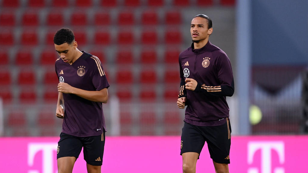 Leroy Sané (r.) wird dem DFB-Team gegen Japan fehlen Leroy Sané (r.) wird dem DFB-Team gegen Japan fehlen