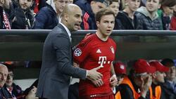 Mario Götze (r.) spielte beim FC Bayern drei Jahre lang unter Pep Guardiola