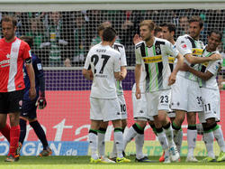 Martin Stranzl (r.) brachte Borussia Mönchengladbach in Führung