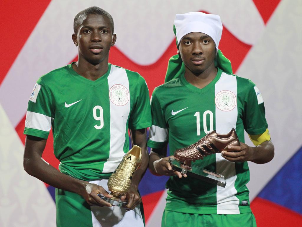 Victor Osimhem (l.) und Kelechi Nwakali (r.) waren die Säulen der nigerianischen Weltmeistermannschaft