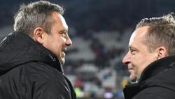Sind auf der Suche nach Verstärkungen: 96-Coach André Breitenreiter (l.) und Manager Horst Heldt