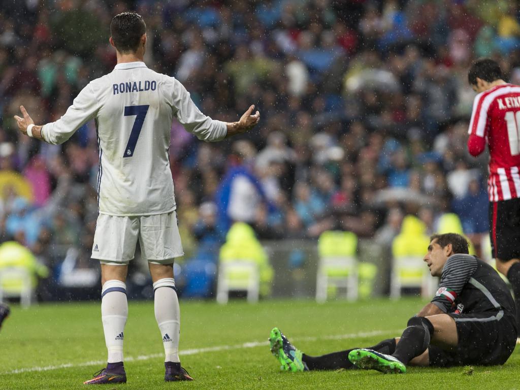 Cristiano Ronaldo beschwerte sich sich, dass er kein Tor erzielen durte