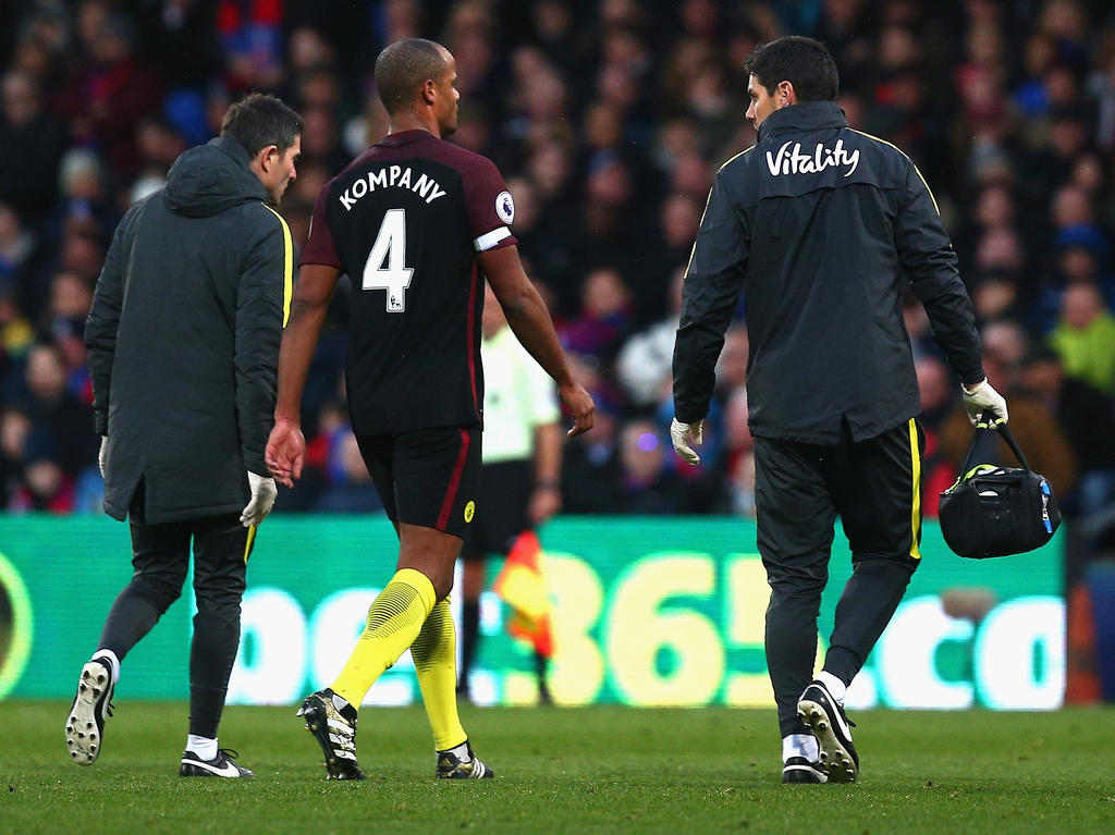 Kompany fällt mit einer Bänderverletzung aus Kompany fällt mit einer Bänderverletzung aus