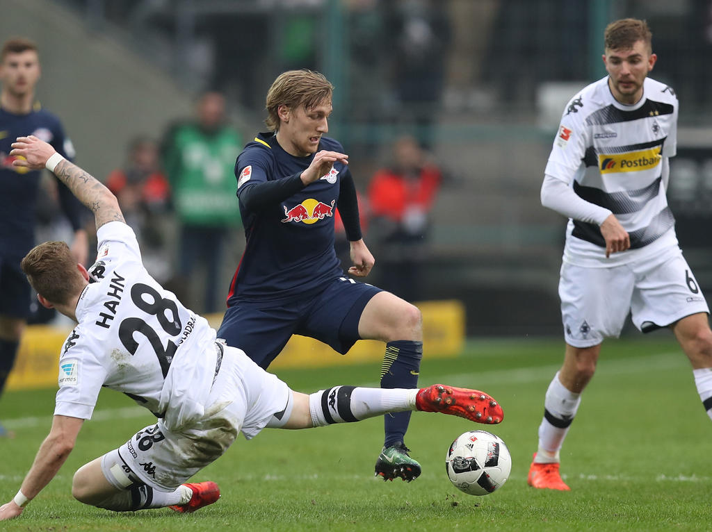 Emil Forsberg brilló con un gol y una asistencia. (Foto: Getty)