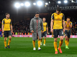 Los jugadores del Arsenal se retiran derrotados ante el Crystal Palace (Foto: Getty)