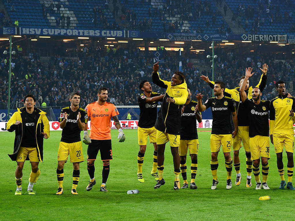 Borussia Dortmund ist nach dem Sieg in Hamburg Tabellenführer