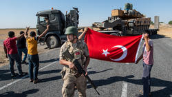 Die Offensive türkischer Streitkräfte in Nordsyrien wird von der Nationalmannschaft unterstützt