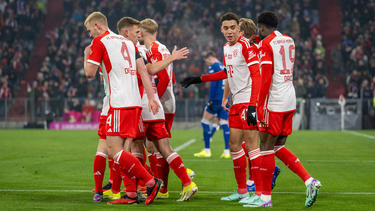 Brachte die Bayern gegen Hoffenheim in Führung und erzielte auch das 2:0: Jamal Musiala (M).
