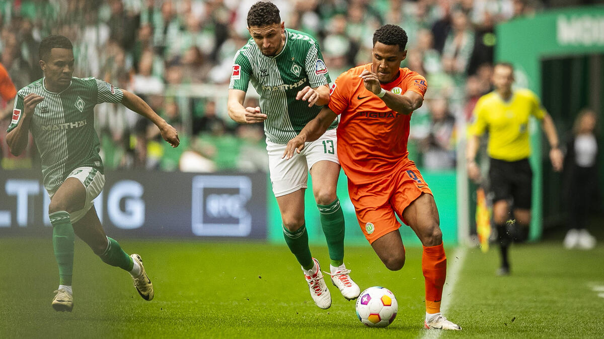 Wolfsburg setzte sich bei Werder Bremen durch