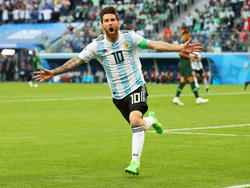 Lionel Messi schoss das wichtige 1:0 für die Argentinier