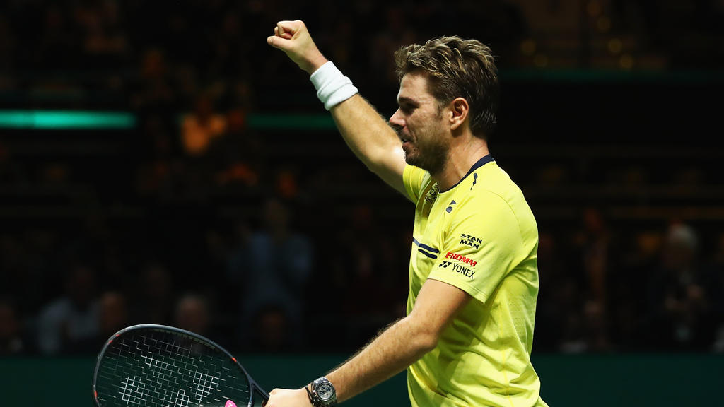 Im Endspiel trifft Stan Wawrinka auf den ebenfalls ungesetzten Gael Monfils Im Endspiel trifft Stan Wawrinka auf den ebenfalls ungesetzten Gael Monfils