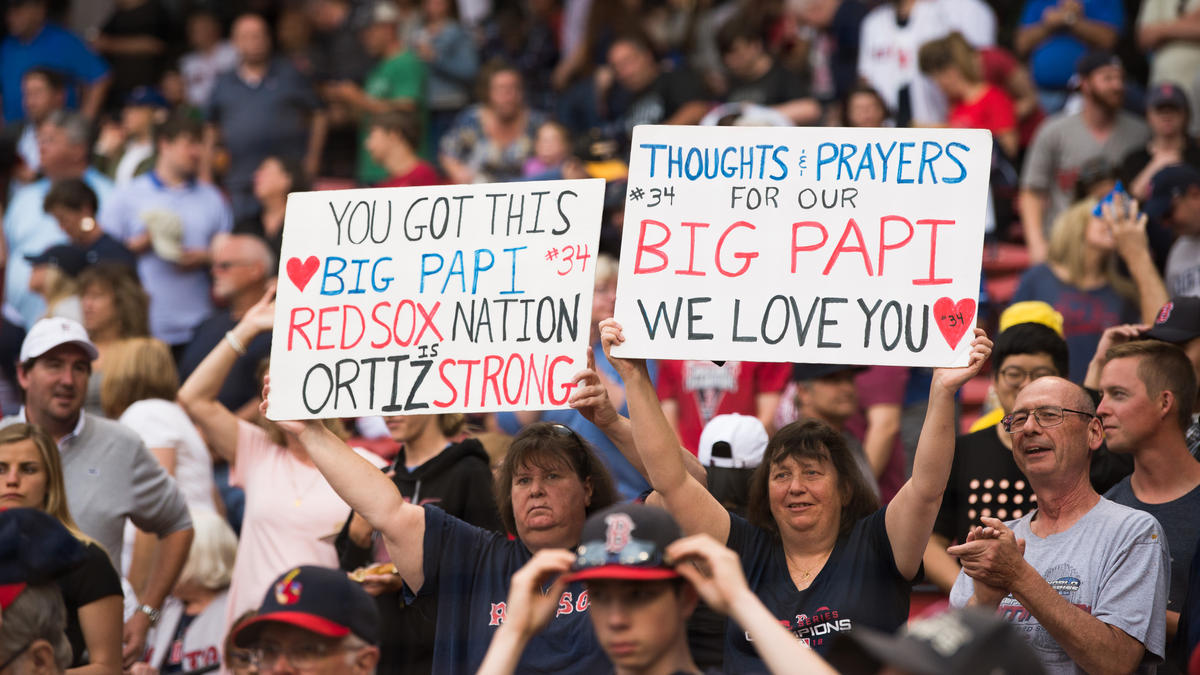 Red-Sox-Fans senden David Ortiz Genesungswünsche Red-Sox-Fans senden David Ortiz Genesungswünsche