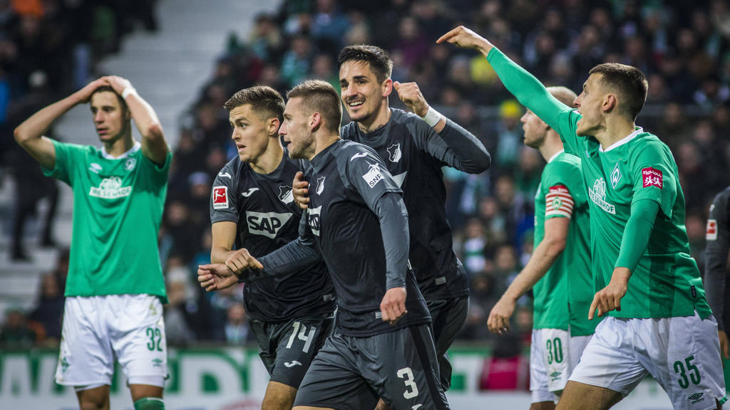 Die TSG Hoffenheim ist nach dem Sieg in Bremen Siebter