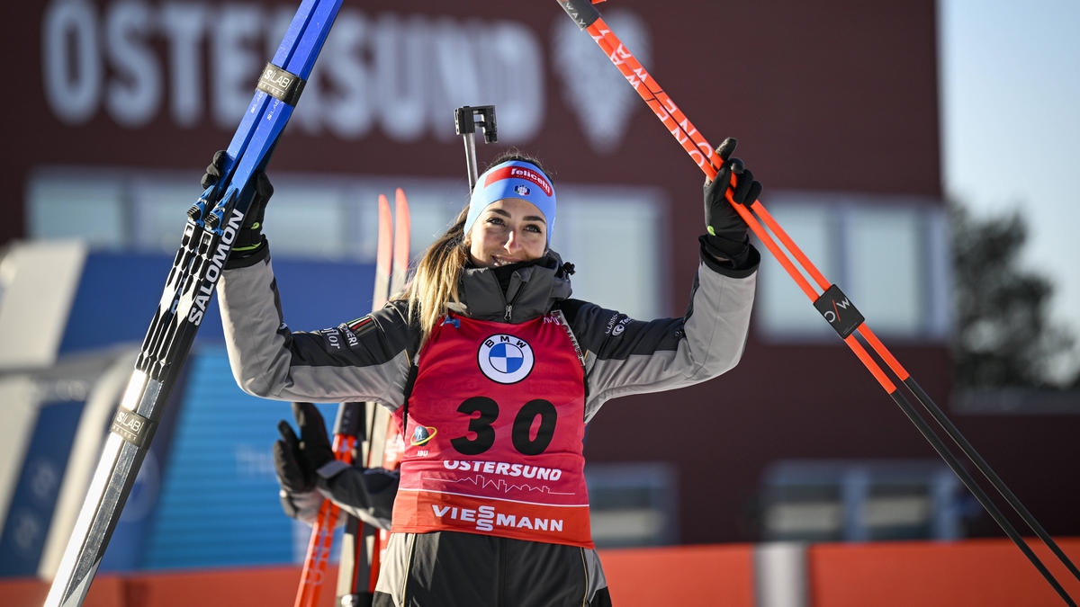 Biathlon-Star Vittozzi ist ihren Trainern äußerst dankbar