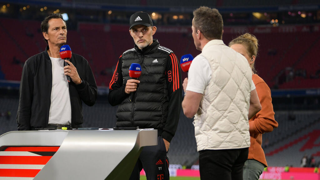 Lothar Matthäus (re.) hat Thomas Tuchel, den Trainer des FC Bayern, kritisiert