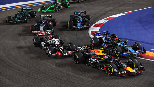 Ricciardo, hier noch im Gewühl, fuhr wohl sein letztes Formel-1-Rennen