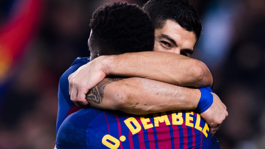 Seit 2017 spielen Dembélé und Suárez zusammen beim FC Barcelona