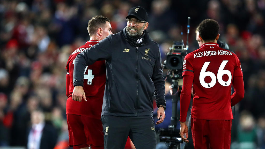 Jürgen Klopp steht mit dem FC Liverpool unangefochten an der Spitze der Premier League