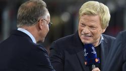 Übernimmt vermutlich bald ein Amt beim FC Bayern München: Oliver Kahn (re.)