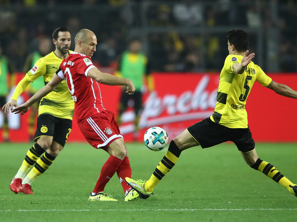 Arjen Robben (l.) wird voraussichtlich gegen Borussia Dortmund fehlen