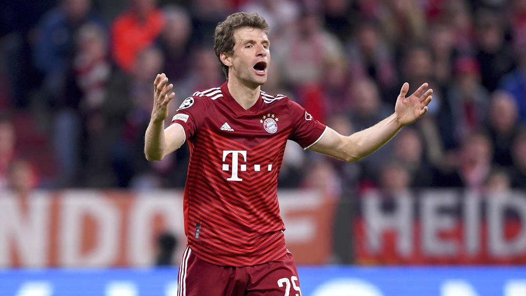 Zeigt nach dem Aus in der Champions League Nerven: Thomas Müller vom FC Bayern Zeigt nach dem Aus in der Champions League Nerven: Thomas Müller vom FC Bayern