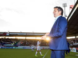 NEC Nijmegen-trainer Ruud Brood baalt na afloop van het competitieduel Sparta Rotterdam - NEC Nijmegen (2-2). (02-11-2014)