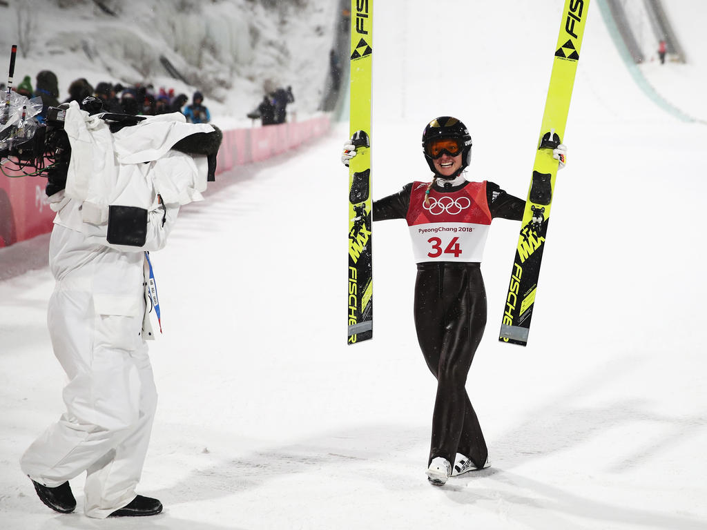 Katharina Althaus fliegt zu Silber bei den Olympischen Winterspielen Katharina Althaus fliegt zu Silber bei den Olympischen Winterspielen