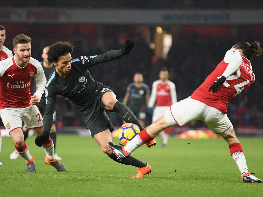 Leroy Sané zeigte eine starke Leistung gegen Arsenal
