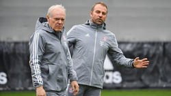 Hermann Gerland (l.) arbeitete beim FC Bayern mit Hansi Flick (r.) zusammen