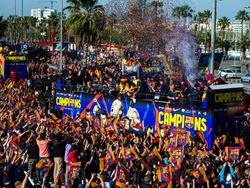 Así celebró el FC Barcelona su última liga el 13 de mayo de 2013. (Foto: Getty)