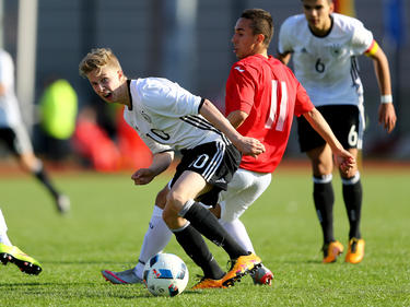 Die deutsche U 17 um Sam Francis Schreck kam gegen Bulgarien nicht über ein 1:1 hinaus