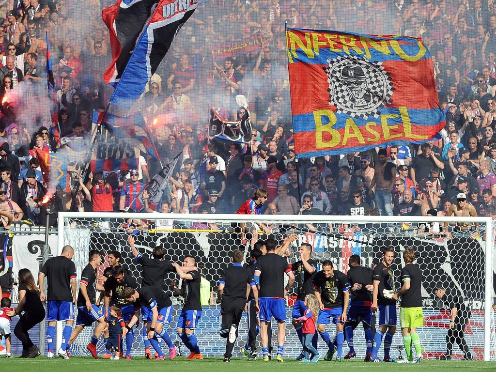 Der FC Basel jubelt über den sechsten Meistertitel in Folge