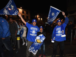 Fiesta en Leicester por el título de la Premier League logrado el lunes. (Foto: Getty)