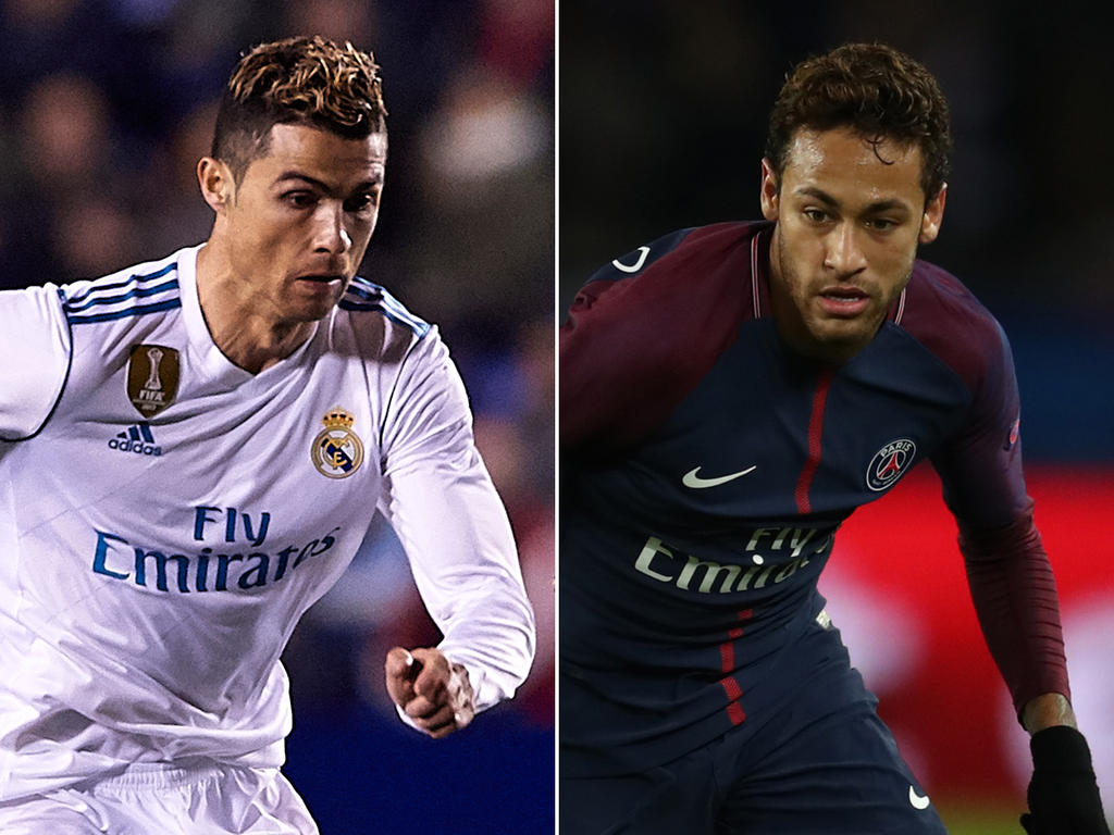Ronaldo und Neymar stehen sich in Madrid gegenüber. © Getty Images/M.Queimadelos, C. Ivill